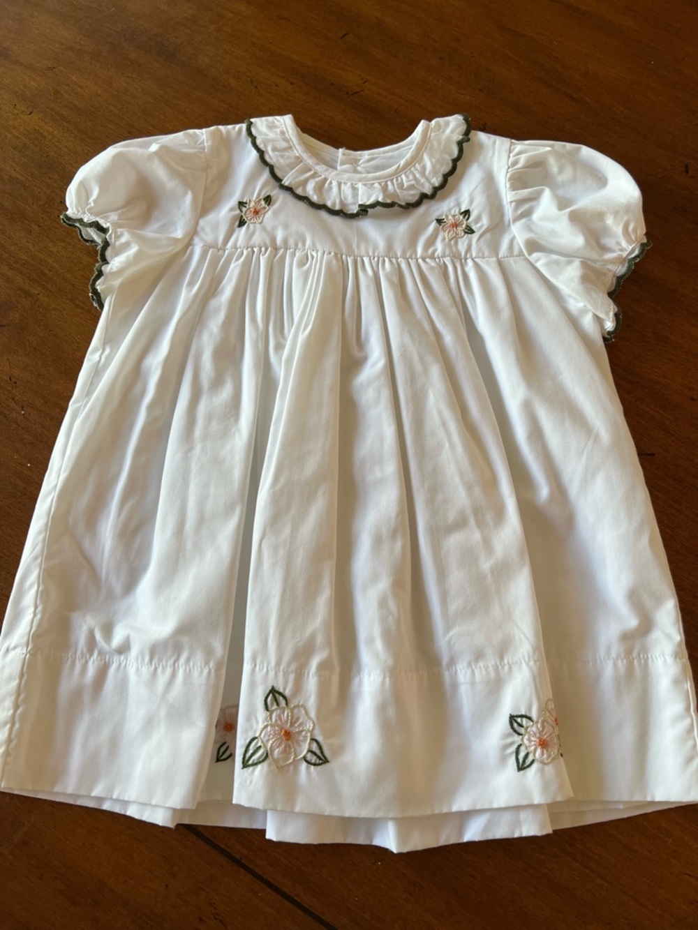 Christian Elizabeth & Co Embroidered Magnolia Dress
